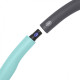 Обруч масажний SportVida Hula Hoop 100 см 1.2 кг SV-HK0337 Grey/Sky Blue