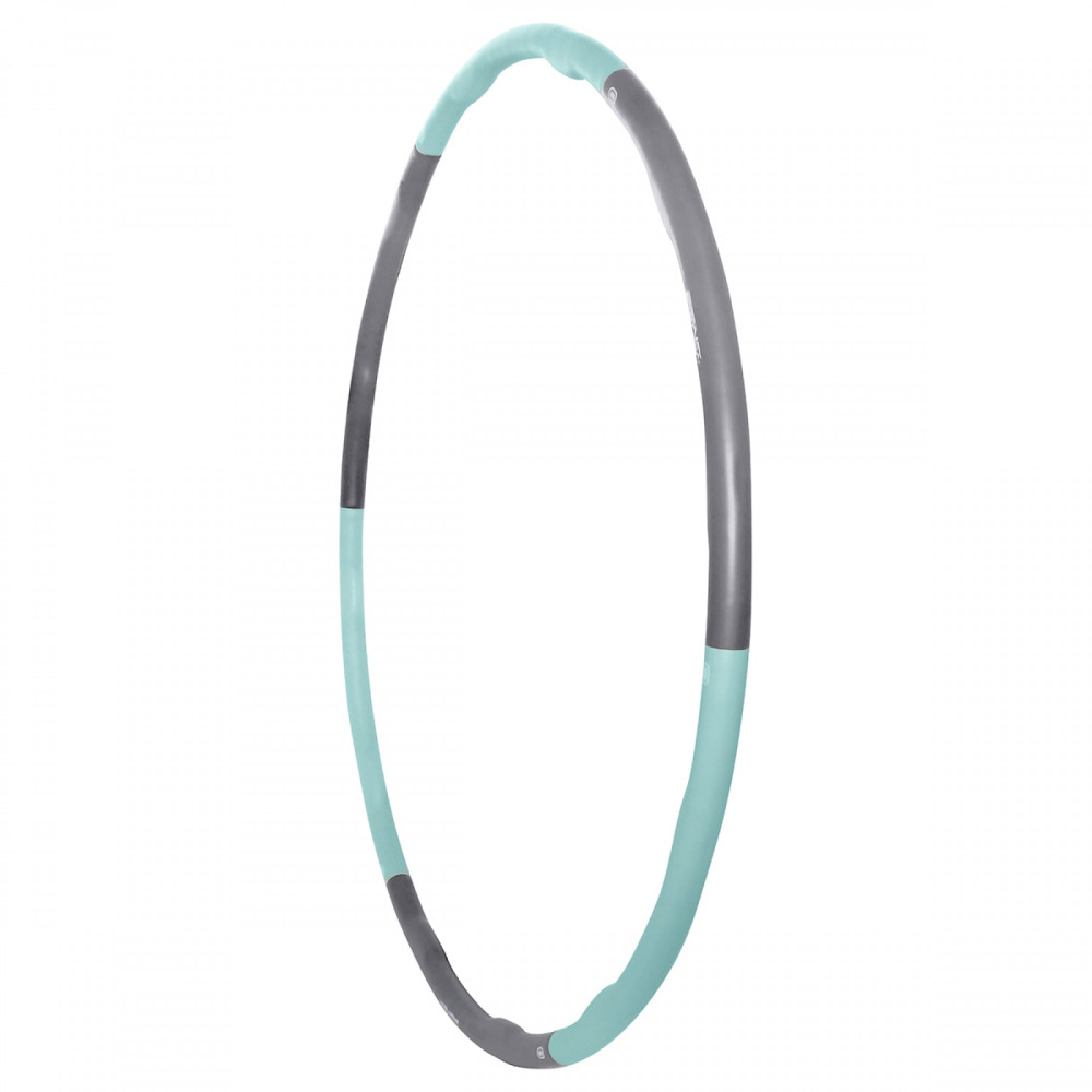 Обруч масажний SportVida Hula Hoop 100 см 1.2 кг SV-HK0337 Grey/Sky Blue