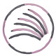 Обруч масажний SportVida Hula Hoop 100 см 1.2 кг SV-HK0338 Grey/Pink