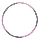 Обруч масажний SportVida Hula Hoop 100 см 1.2 кг SV-HK0338 Grey/Pink