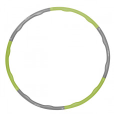 Обруч массажный SportVida Hula Hoop 100 см 1.2 кг SV-HK0339 Grey/Green