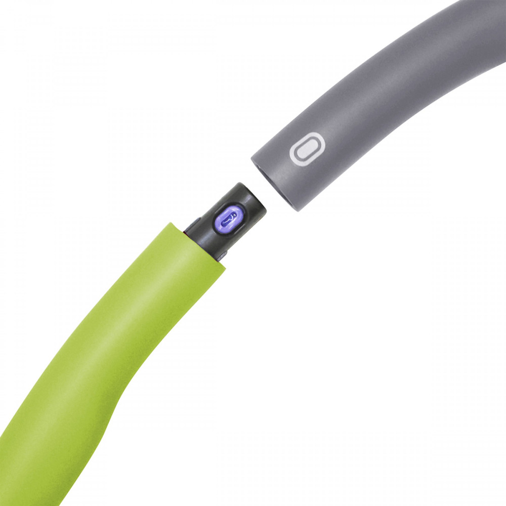 Обруч масажний SportVida Hula Hoop 100 см 1.2 кг SV-HK0339 Grey/Green