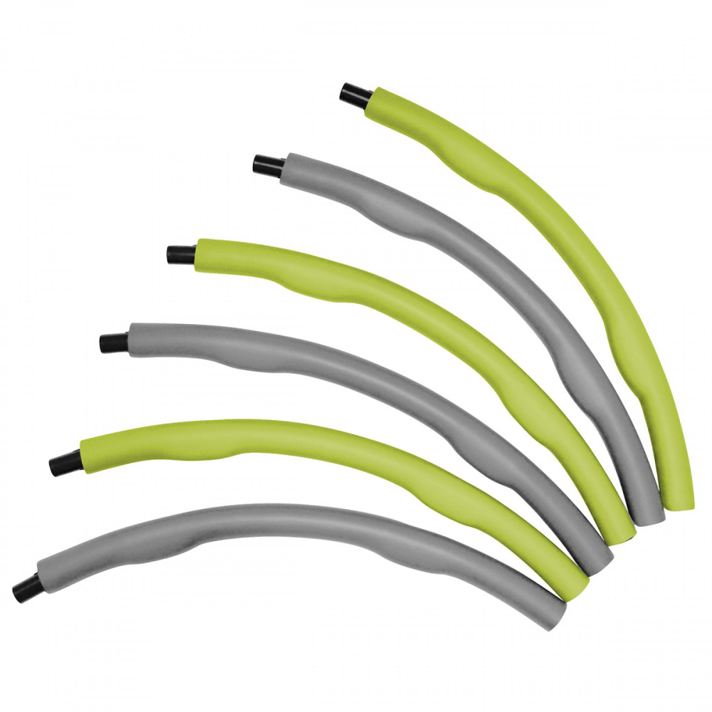 Обруч масажний SportVida Hula Hoop 100 см 1.2 кг SV-HK0339 Grey/Green