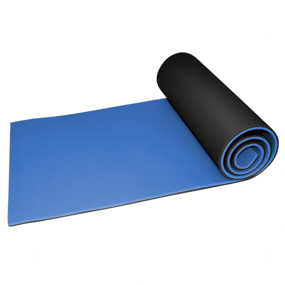 Коврик туристичний (каремат) SportVida XPE 1 см Black/Blue SV-EZ0008