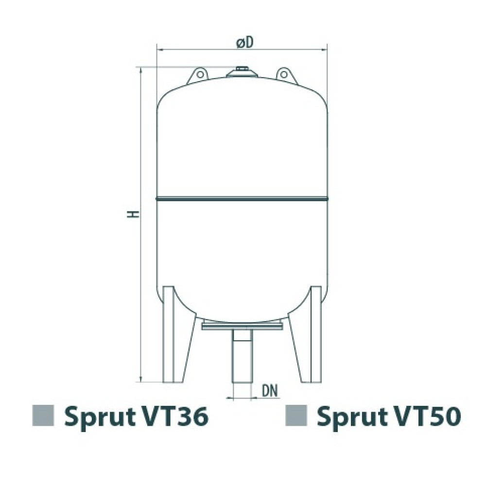 Расширительный бак Sprut VT 36
