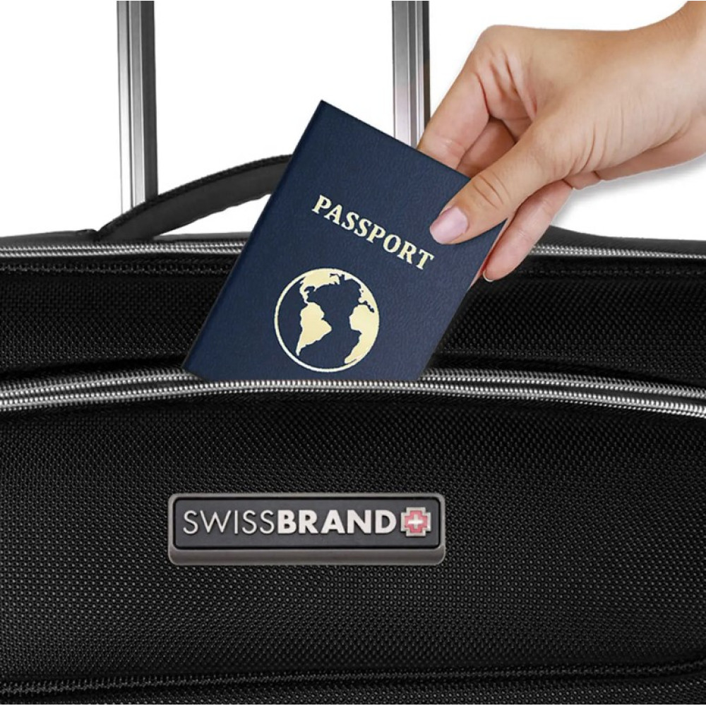 Чемодан Swissbrand Austria (S) Black (SWB_LEAUS001S) (DAS301853)
