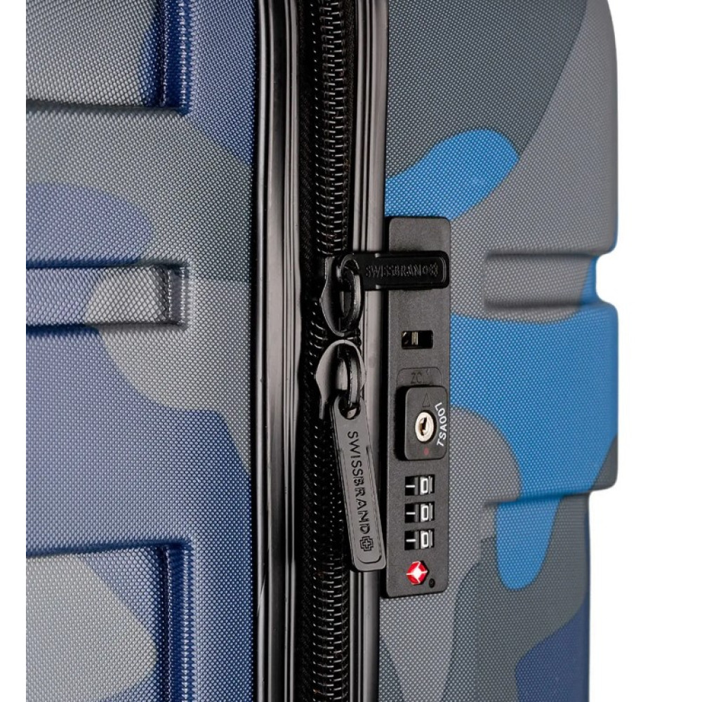 Валіза Swissbrand Drone 2.0 (M) Camo Blue (SWB_LHDRO601M) (DAS302344)