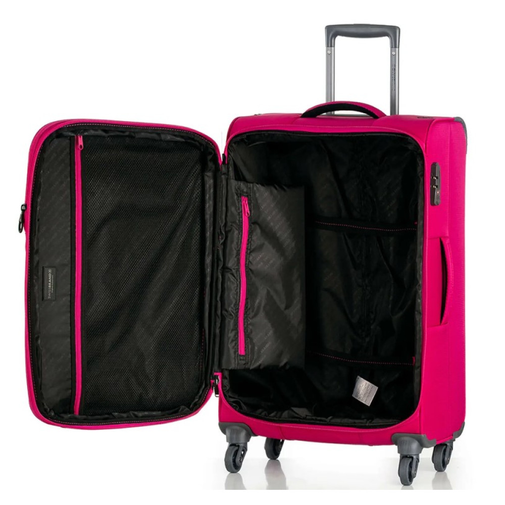 Валіза Swissbrand Silkeborg (M) Fuchsia/Light Grey (SWB_LLSIL941M) (DAS302349)