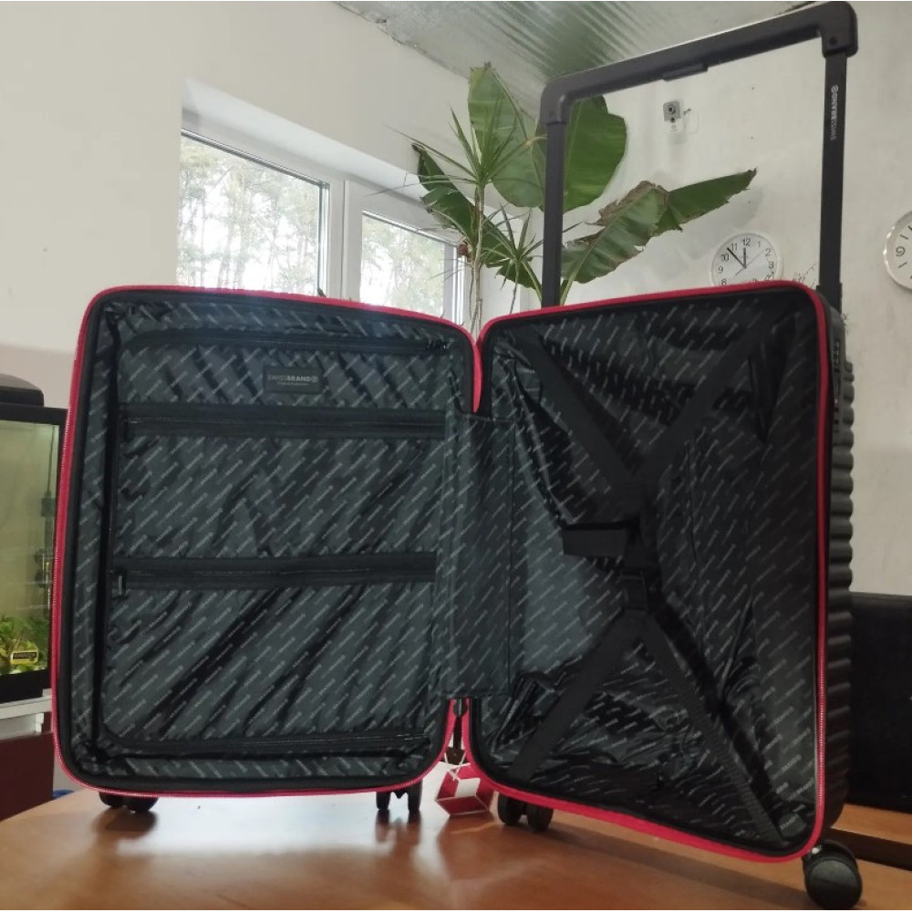 Чемодан Swissbrand Nara (S) Black/Red (SWB_LHNAA010S) (DAS302539)