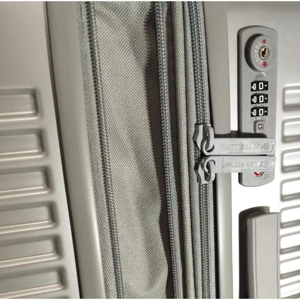 Валіза Swissbrand Rome (M) Silver (SWB_LHROM002M) (DAS302558)