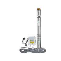 Скважинный насос центробежный Taifu 4STM 6/11+40M Н=77 м, Q=8,4 м3, P=1100 Вт, кабель 40 м +пульт (TF3395)