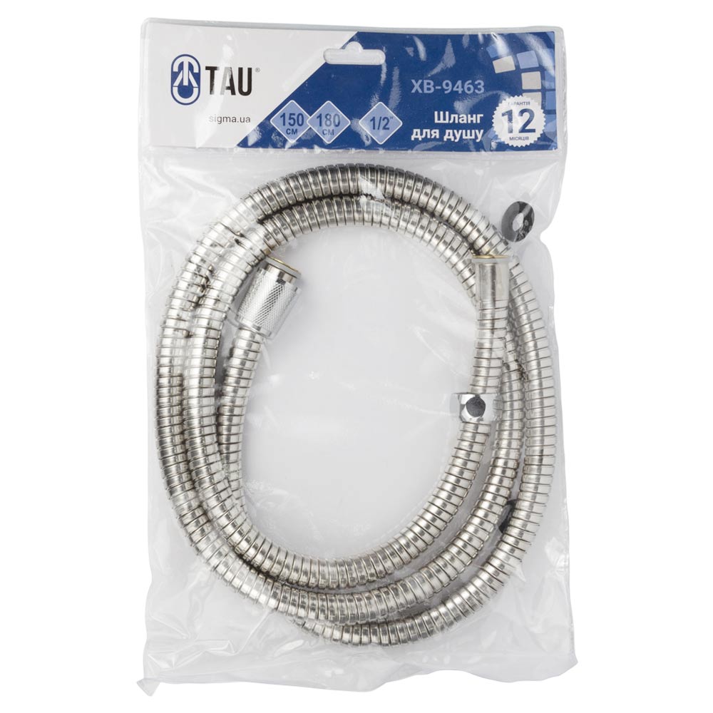 Шланг для душу Tau 1/2" SS розтяжний 150-180 см (9892060)