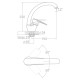 Змішувач для кухні Tau SM-4B144C 9843140