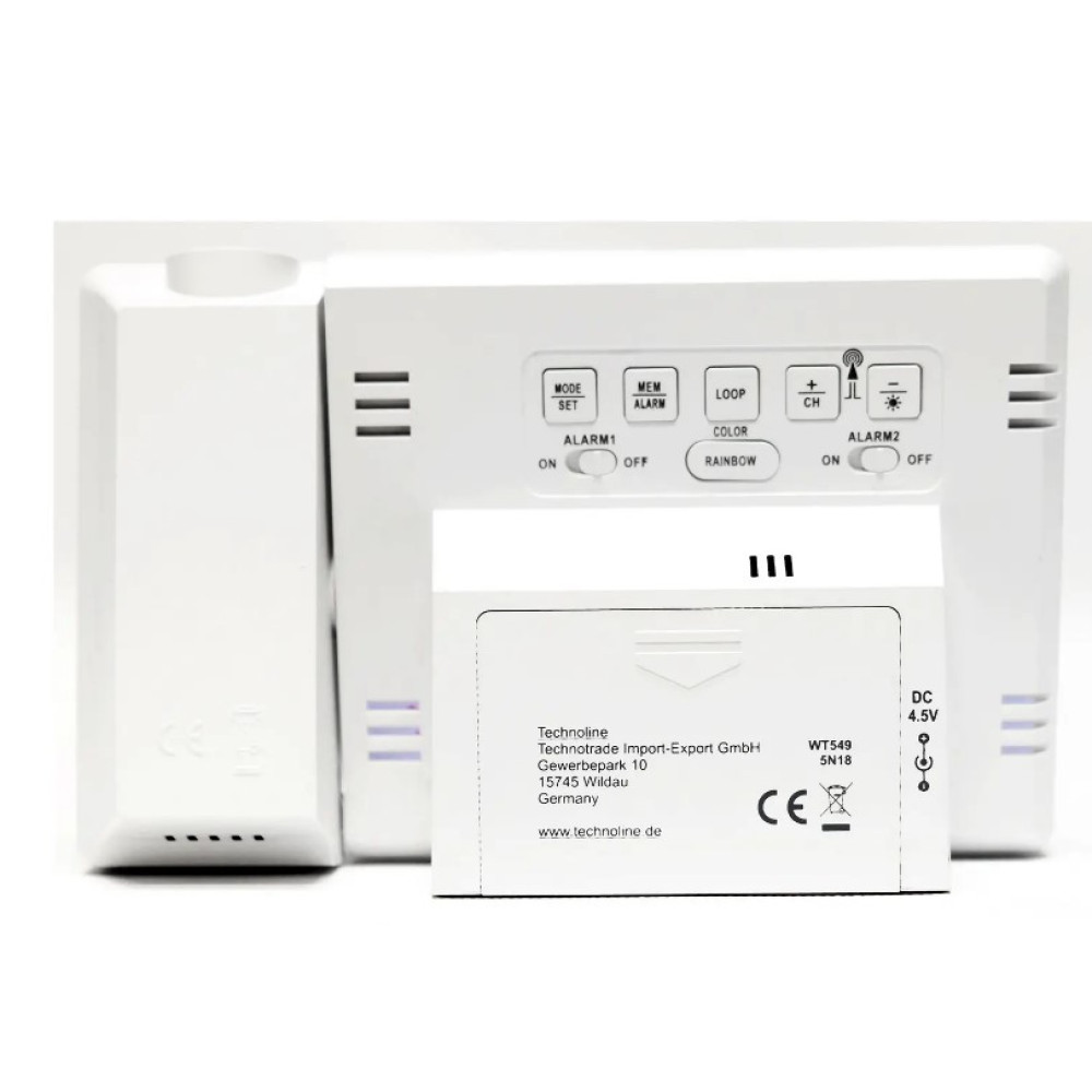 Часы проекционные Technoline WT549 White (WT549) (DAS301195)