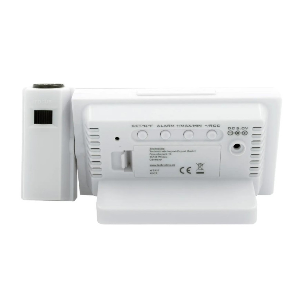 Годинник проекційний Technoline WT537 White (WT537) (DAS301197)
