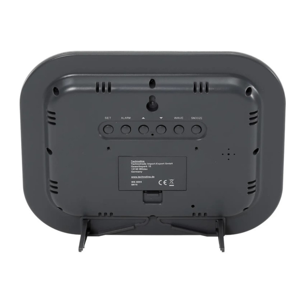 Часы настенные Technoline WS8005 Silver/Black (WS8005)