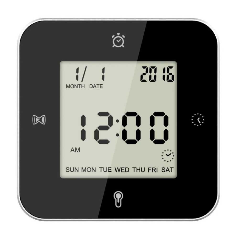 Часы настольные Technoline WT344 Black/Silver (WT344) (DAS301304)