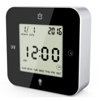 Часы настольные Technoline WT344 Black/Silver (WT344) (DAS301304)