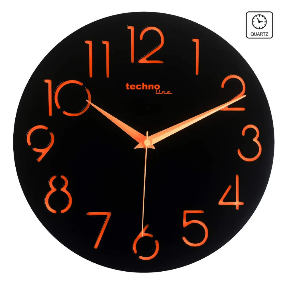 Часы настенные Technoline WT7230 Black (WT7230) (DAS301309)