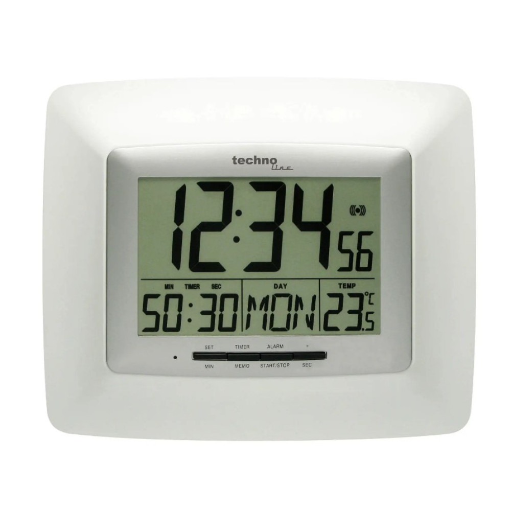 Годинник настінний Technoline WS8100 White/Silver (WS8100) (DAS301806)