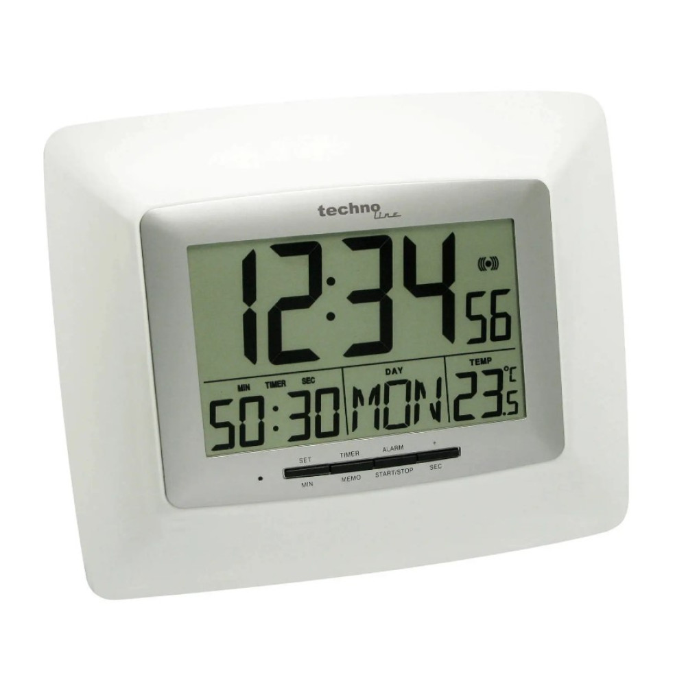 Годинник настінний Technoline WS8100 White/Silver (WS8100) (DAS301806)