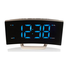 Часы настольные с радио Technoline WT460 Blue LED Black/Silver (WT460 blaue LED)