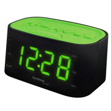 Часы настольные с радио Technoline WT465 Black/Green (WT465 grun) (DAS301825)