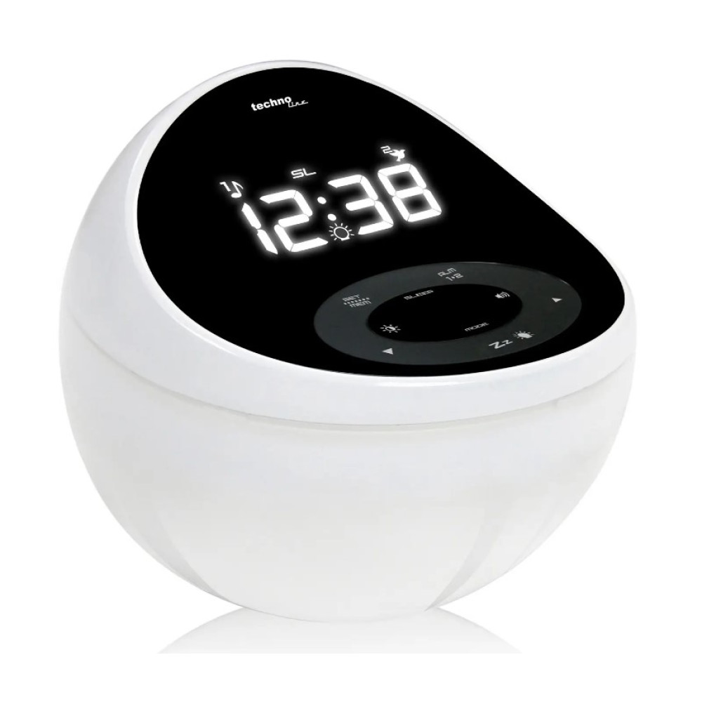 Часы настольные с радио Technoline WT500 Black/White (WT500) (DAS301826)