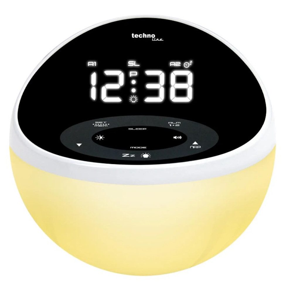 Часы настольные с радио Technoline WT500 Black/White (WT500) (DAS301826)