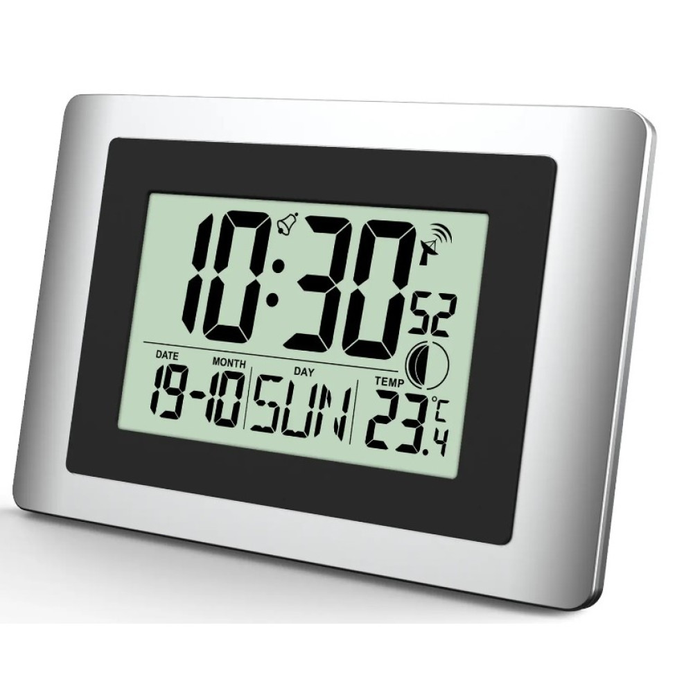 Часы настенные Technoline WS8028 Silver/Black (WS8028) (DAS302459)