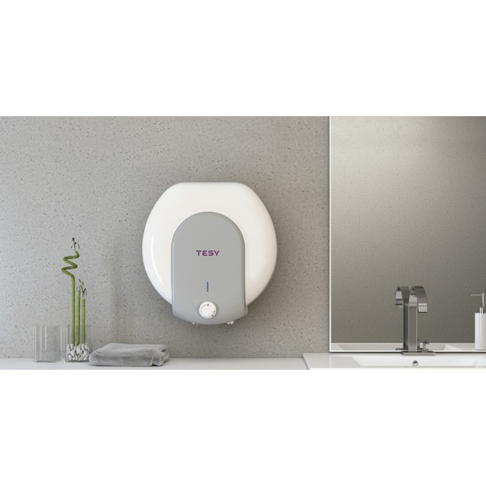 Водонагреватель Tesy Bilight Compact 10A GCA 1020 L52 RC 2 кВт, "мокрый" ТЭН, 10 л, цилиндрический, вертикальный, над мойкой, белый (304409)