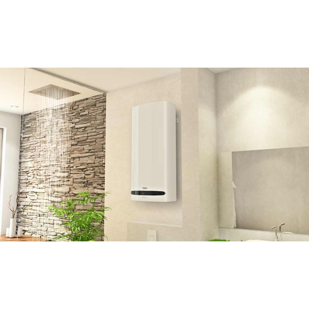 Водонагреватель TESY Bellislimo Cloud GCR 1002722 E31 ECW Wi-Fi 100 л, 2,2 кВт, "мокрый" ТЭН, универсальный, прямоугольный, белый (304654)