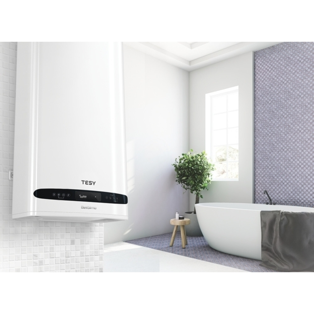 Водонагреватель TESY Bellislimo Cloud GCR 1002722 E31 ECW Wi-Fi 100 л, 2,2 кВт, "мокрый" ТЭН, универсальный, прямоугольный, белый (304654)