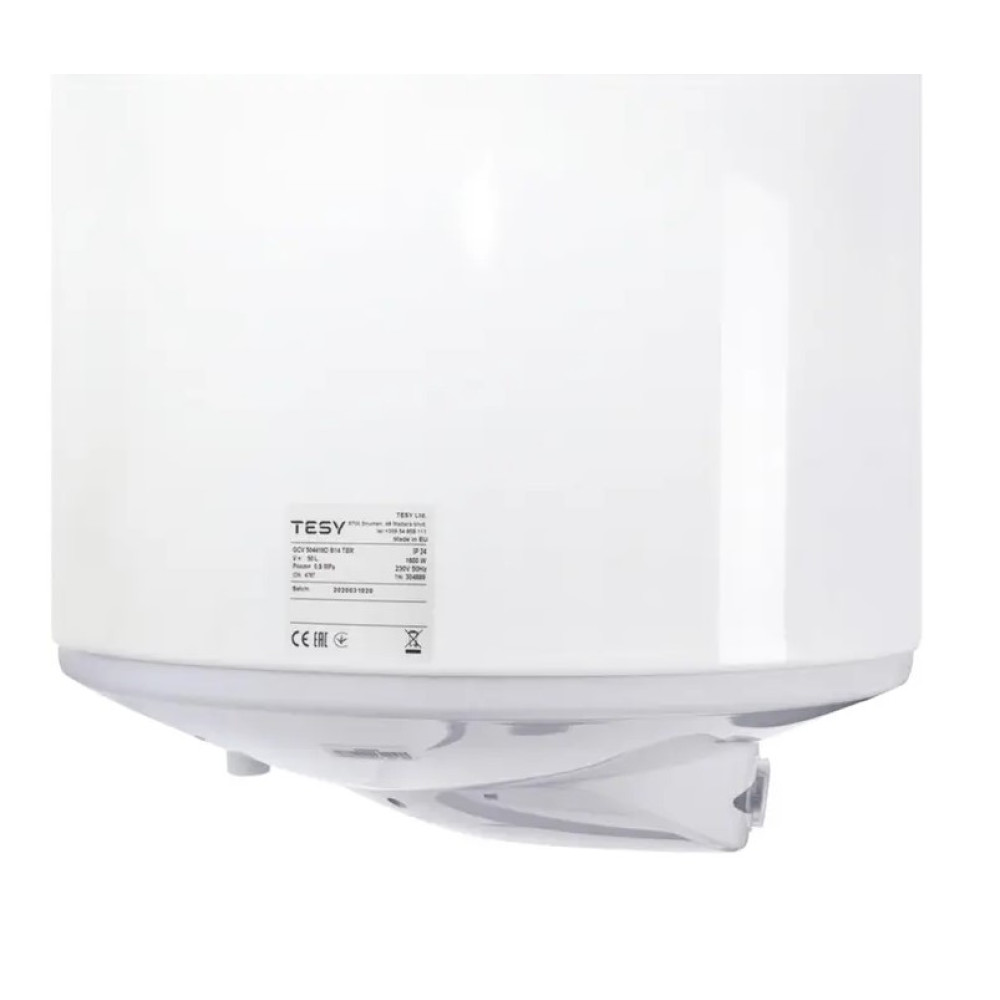 Бойлер Tesy GCV 303516D B14 TBR Anticalc 1,6 кВт, "сухой" ТЭН, 30 л, вертикальный, Slim, белый (304845)