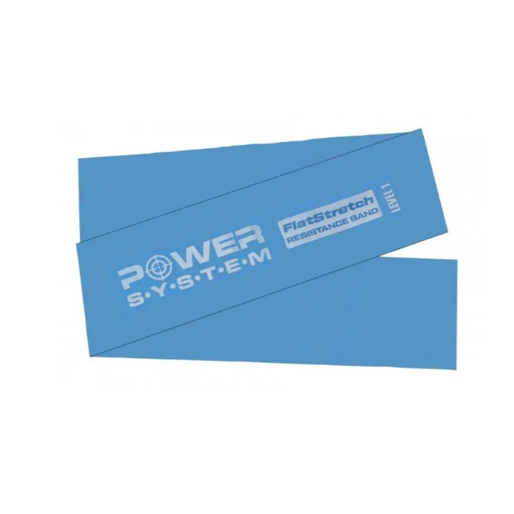 Лента-эспандер для спорта и реабилитации Power System PS-4121 Flat Stretch Band Level 1 Blue 5-15 кг (PS_4121_Blue)