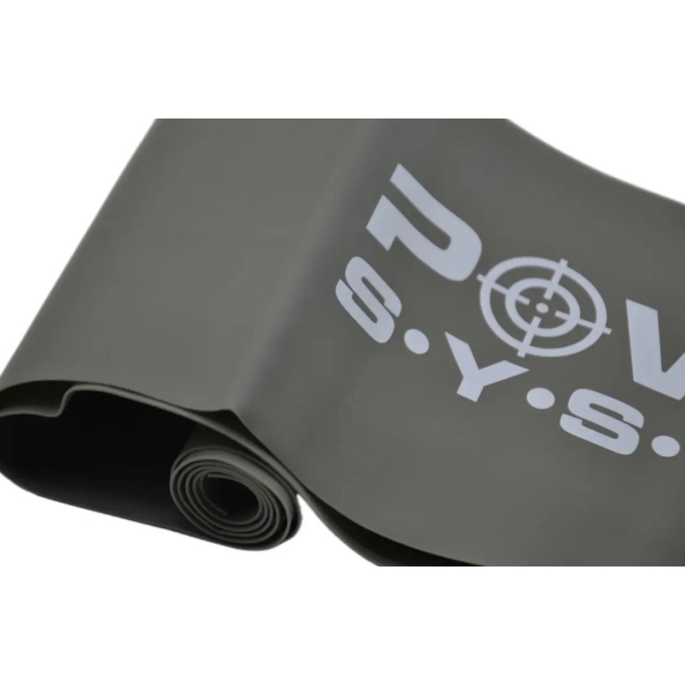 Стрічка-еспандер для спорту та реабілітації Power System PS-4123 Flat Stretch Band Level 3 Grey 25-35 кг (PS_4123_Black)