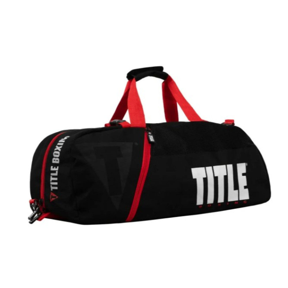 Спортивная сумка TITLE Boxing Champion Sport Bag/Backpack Black/Red (TBAG46 BK/RD)