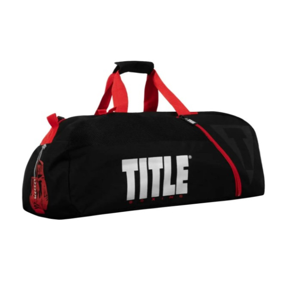 Спортивная сумка TITLE Boxing Champion Sport Bag/Backpack Black/Red (TBAG46 BK/RD)