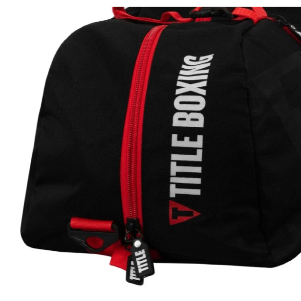 Спортивная сумка TITLE Boxing Champion Sport Bag/Backpack Black/Red (TBAG46 BK/RD)