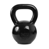 Гиря чавунна Toorx 24 кг з гумовою підставкою Black (KGV-24)