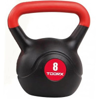 Гиря вінілова Toorx PVC 8 кг Black/Orange (KRP-8)