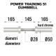 Гриф гантельный Toorx Power Training 51 см 50 мм (MCO-51)
