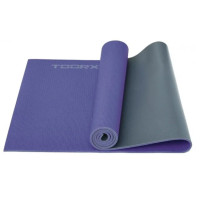 Килимок спортивний Toorx Yoga PVC 173 х 60 х 0,6 см для йоги та фітнесу Viola/Antracite (MAT-177)