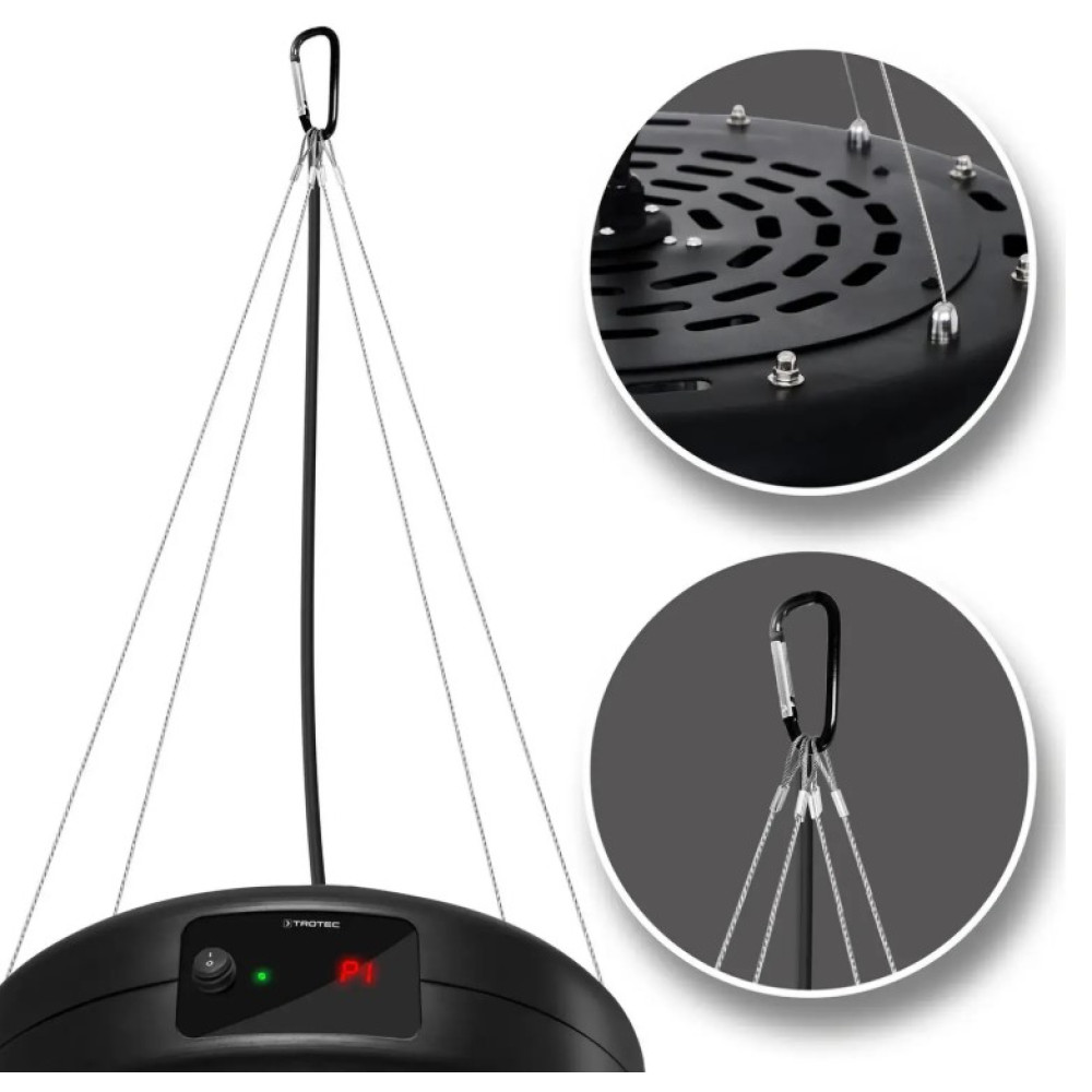 Обігрівач інфрачервоний Trotec IR 1550 SC 1500W + LED Black (1410003812)