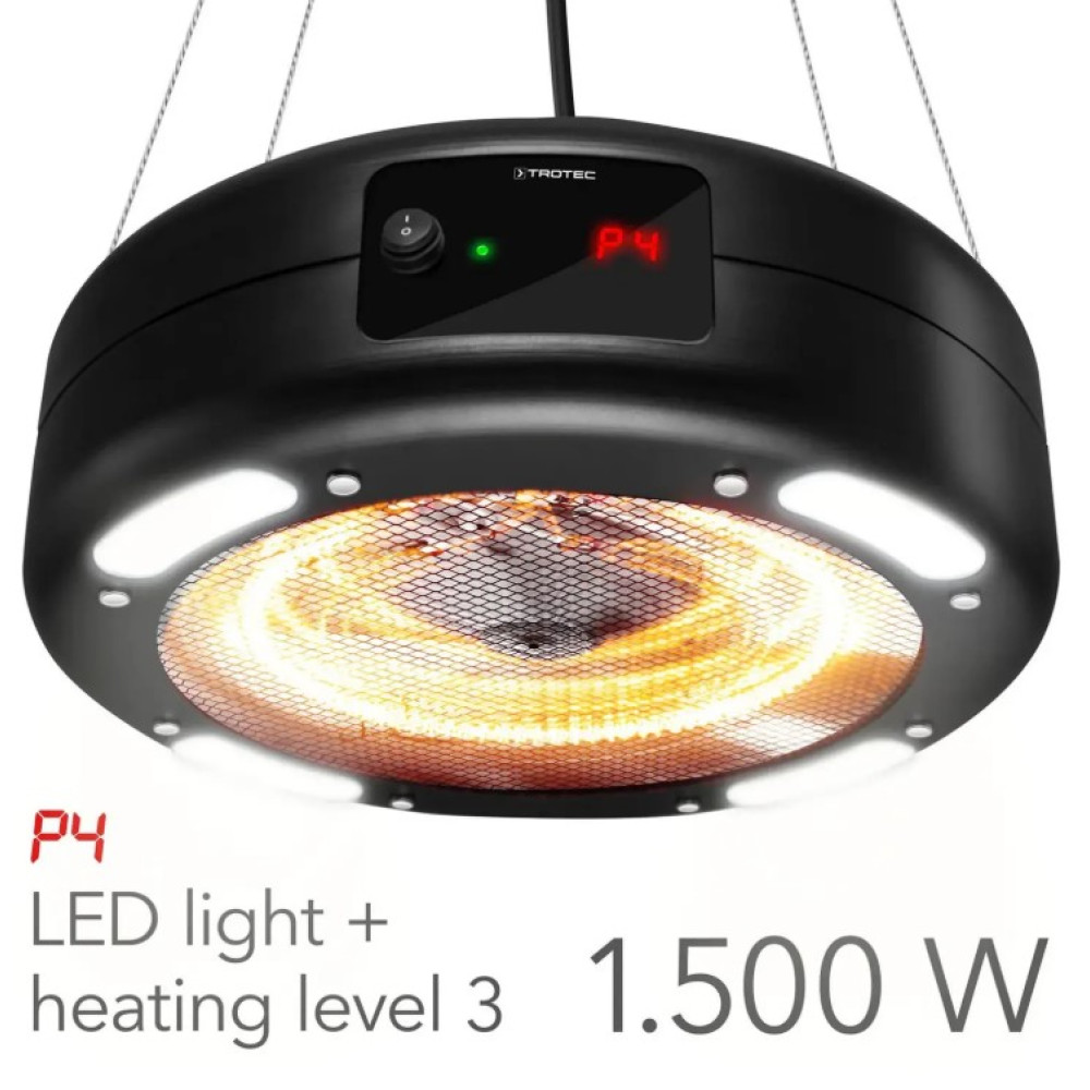 Обігрівач інфрачервоний Trotec IR 1550 SC 1500W + LED Black (1410003812)