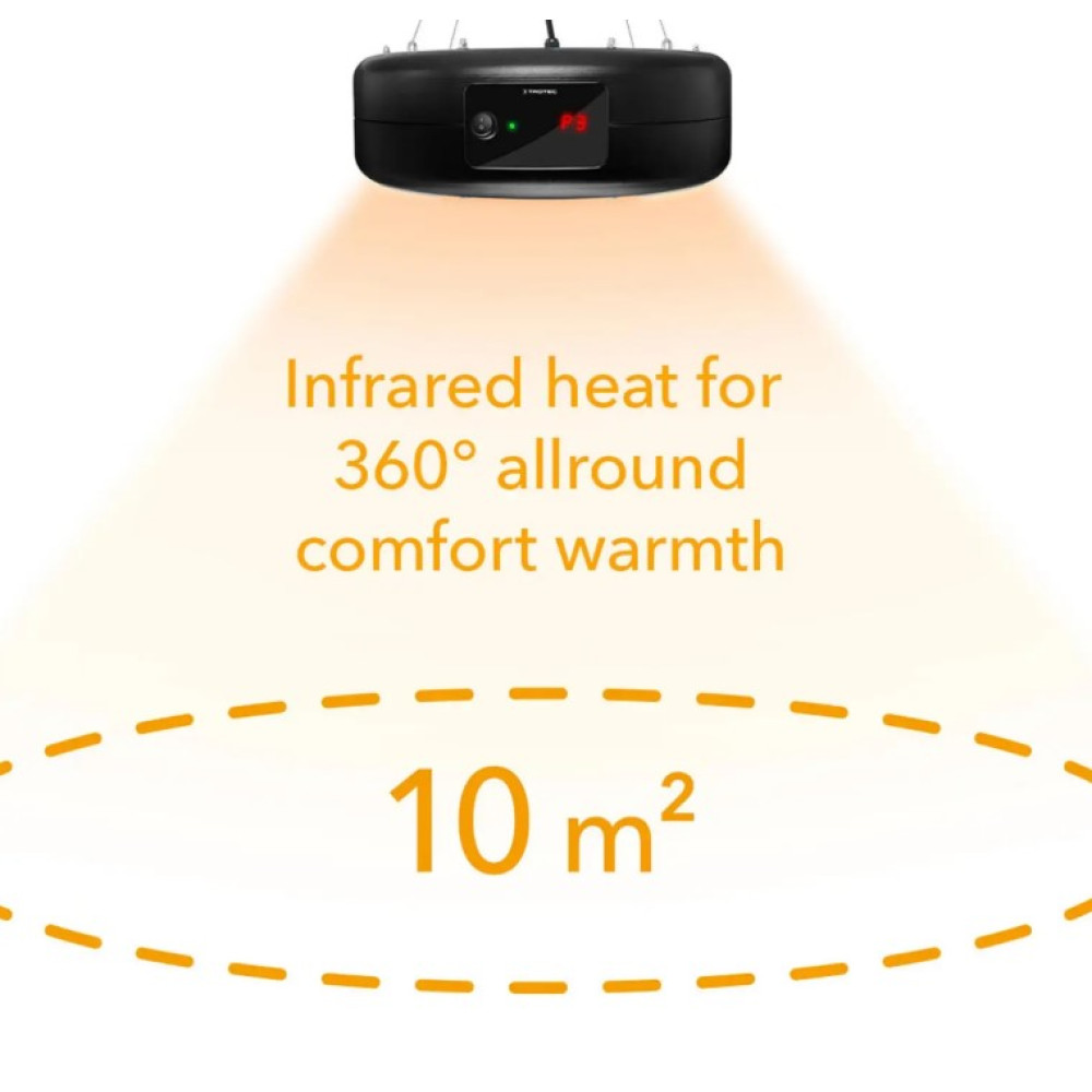 Обігрівач інфрачервоний Trotec IR 1550 SC 1500W + LED Black (1410003812)