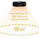 Обігрівач інфрачервоний Trotec IR 1550 SC 1500W + LED Black (1410003812)