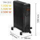 Обогреватель масляный Trotec TRH 25 E 2500W Black (1410000720)
