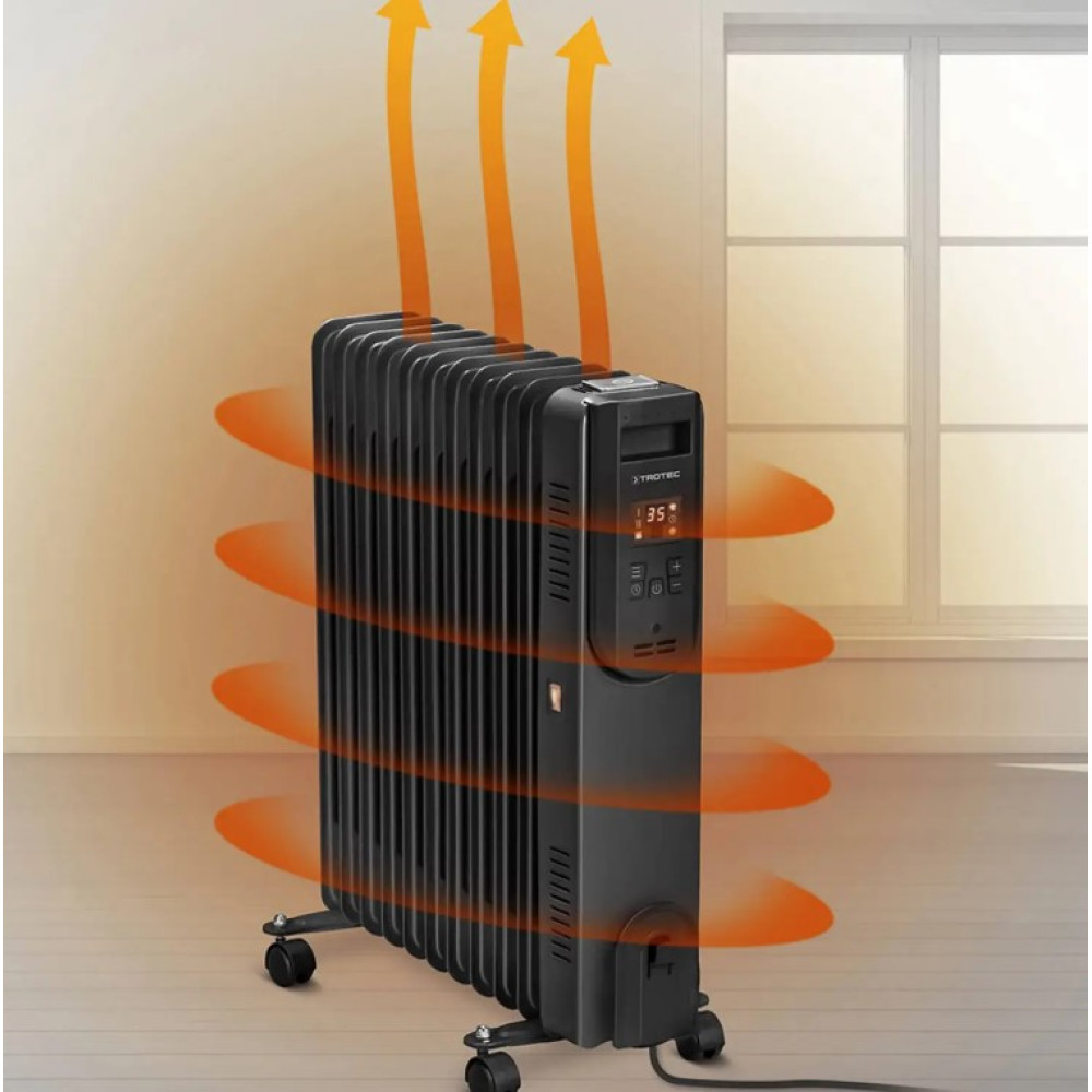 Обогреватель масляный Trotec TRH 25 E 2500W Black (1410000720)