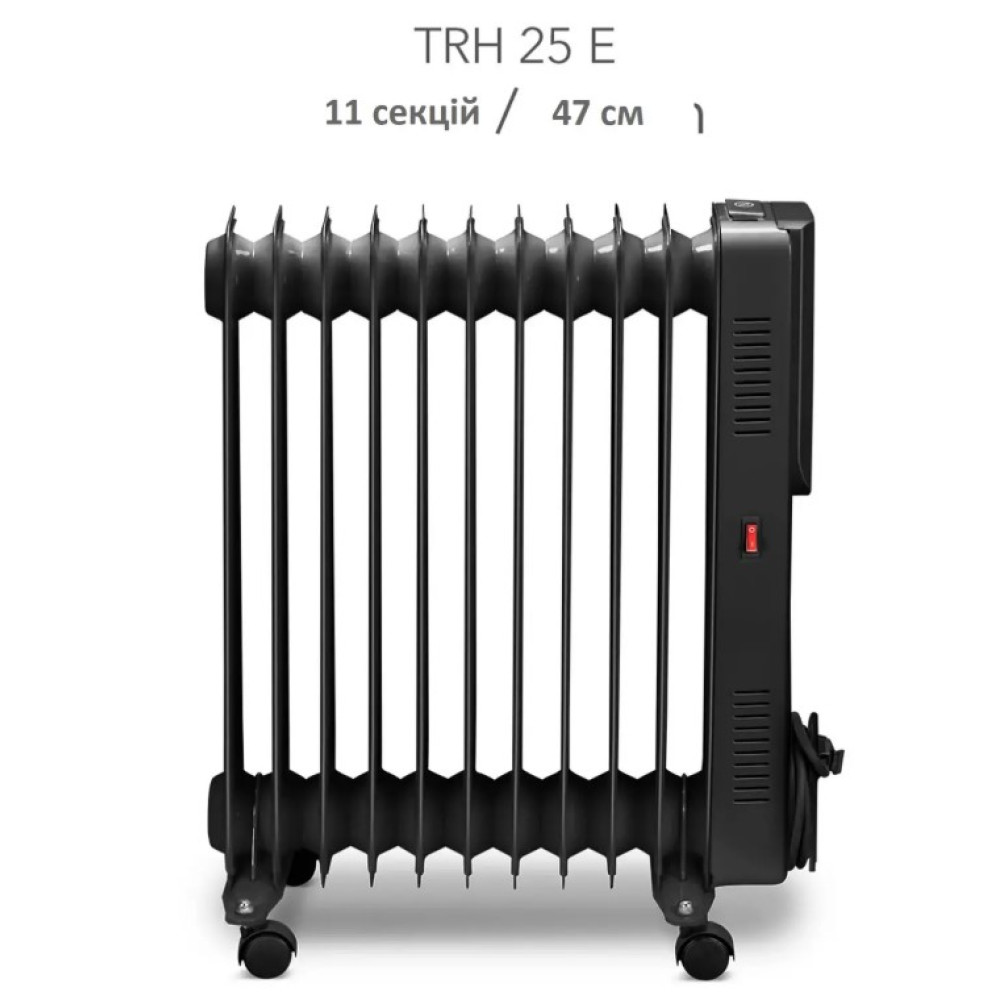 Обогреватель масляный Trotec TRH 25 E 2500W Black (1410000720)